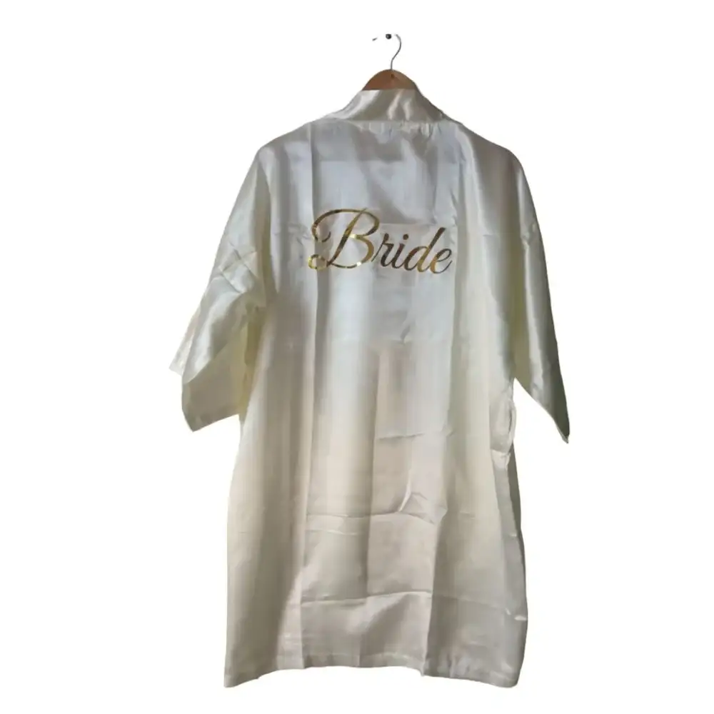 Satin Bride Bathrobe